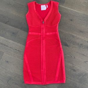 Herve Leger Red Bandage dress size XS